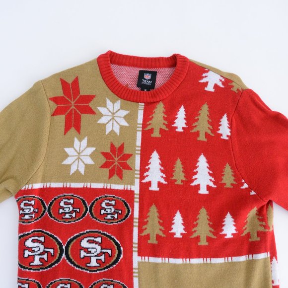 NFL San Francisco 49ers Festive Crewneck Sweater - Picture 10 of 10
